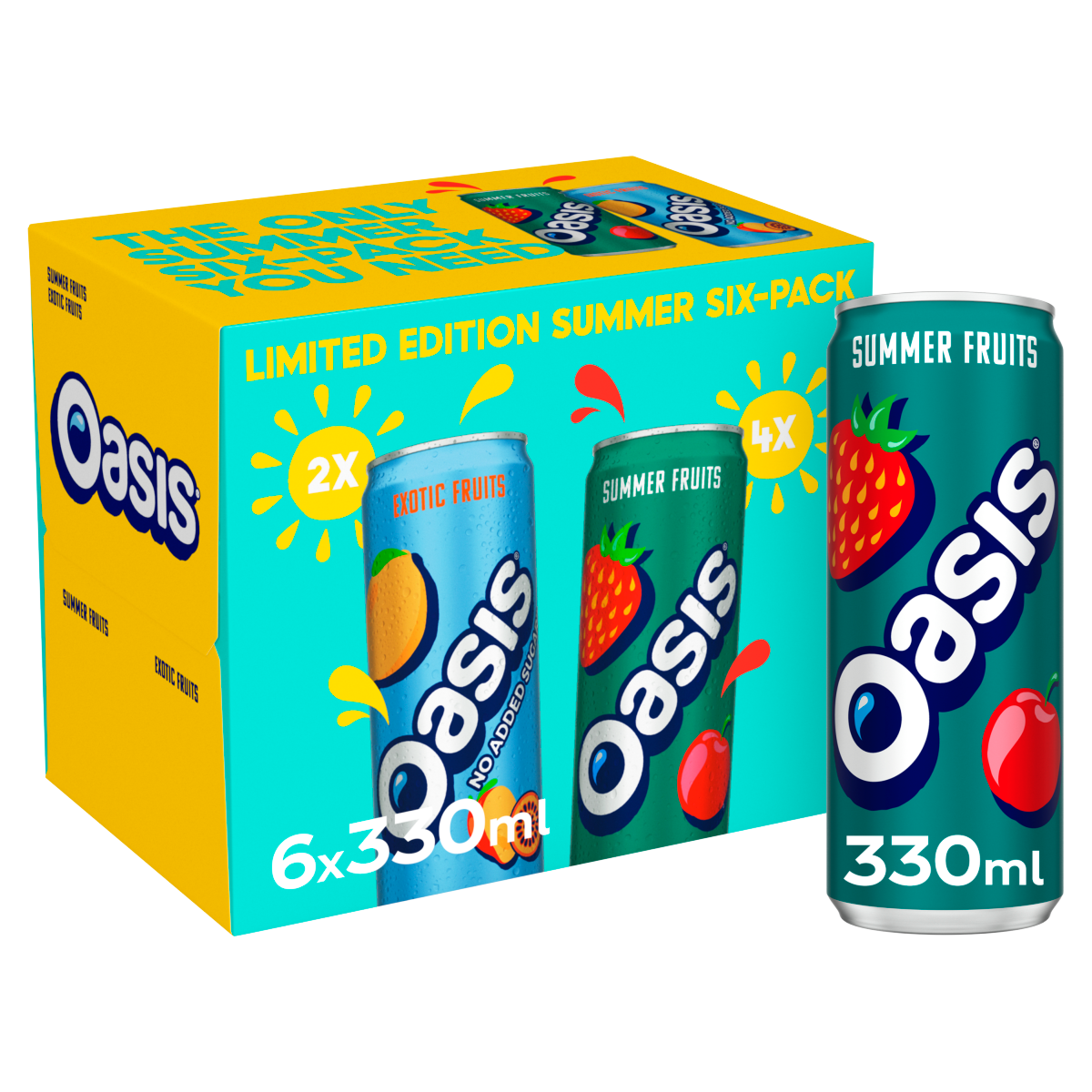 Oasis Variety Pack 6 x 330ml Cans
