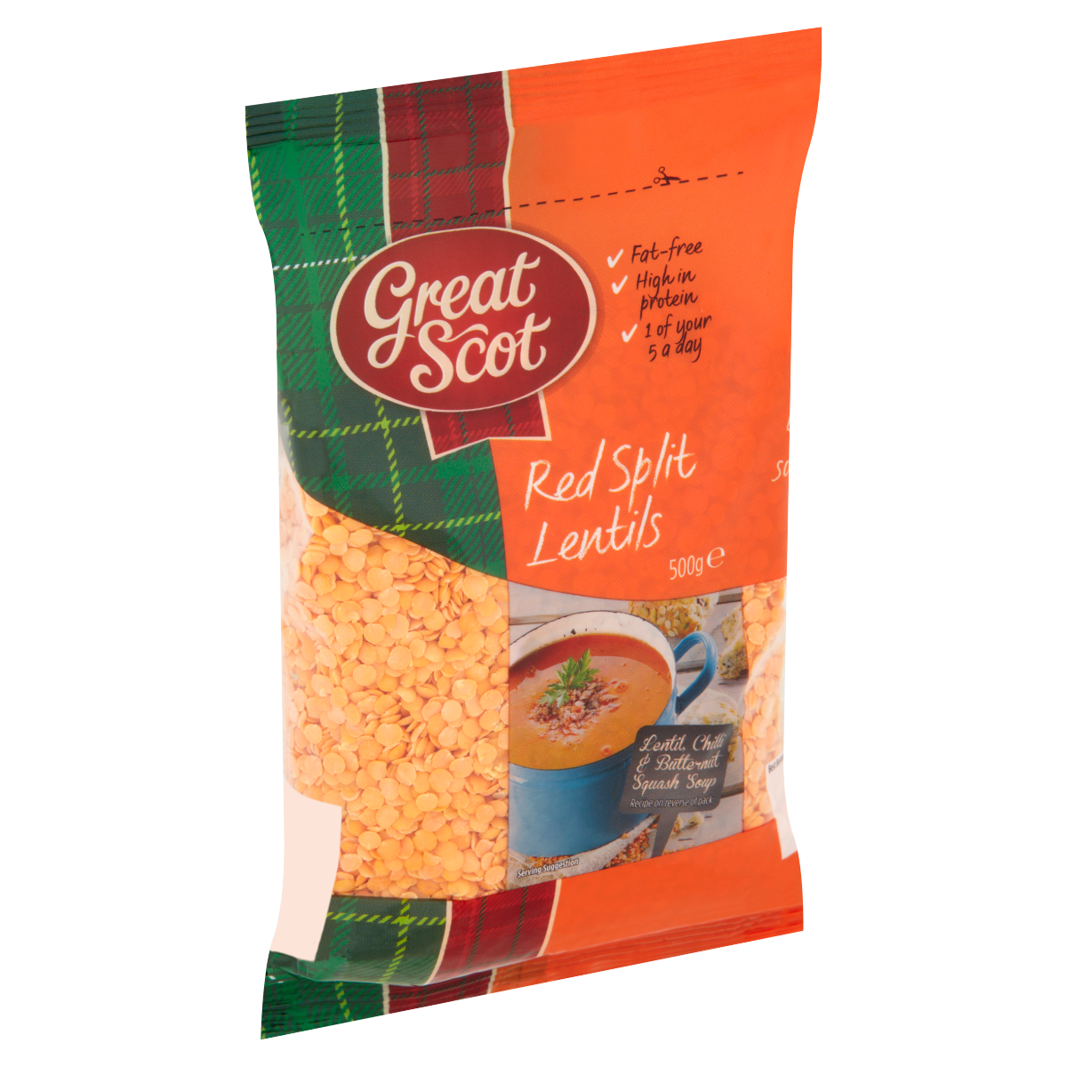 Great Scot Red Split Lentils 500g