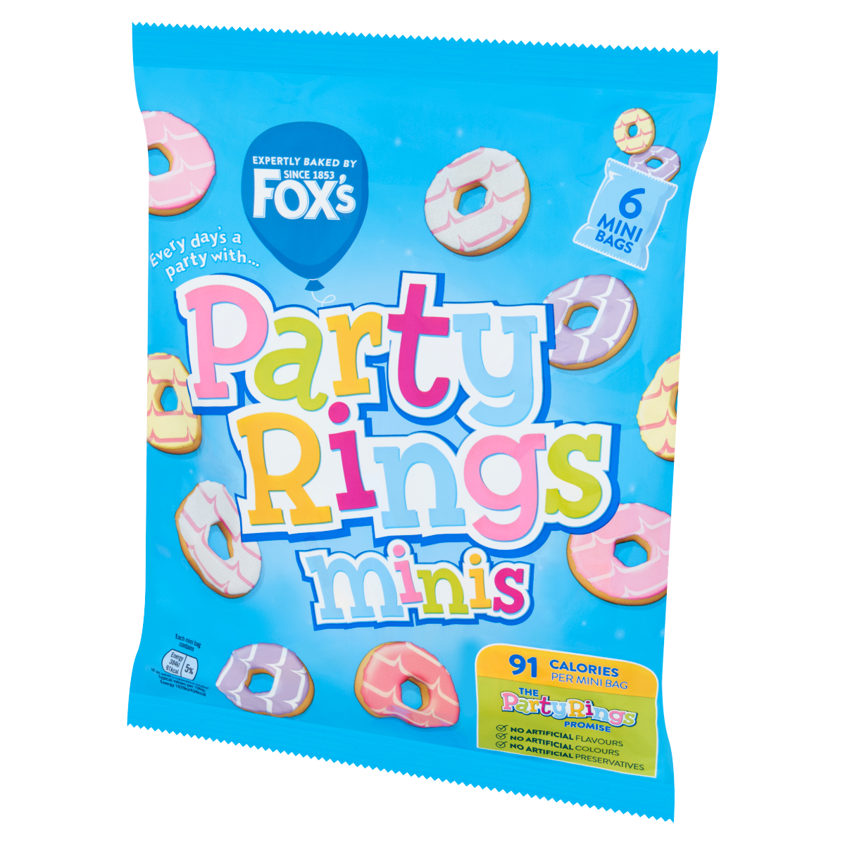 Fox’s Party Rings Minis 6 x 21g