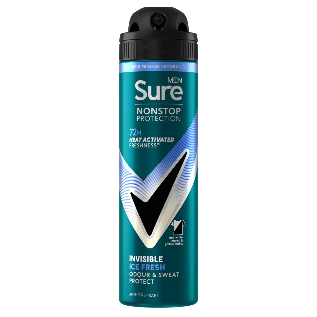 Sure Men Nonstop Protection Anti-Perspirant Aerosol Invisible Ice Fresh 150 ml