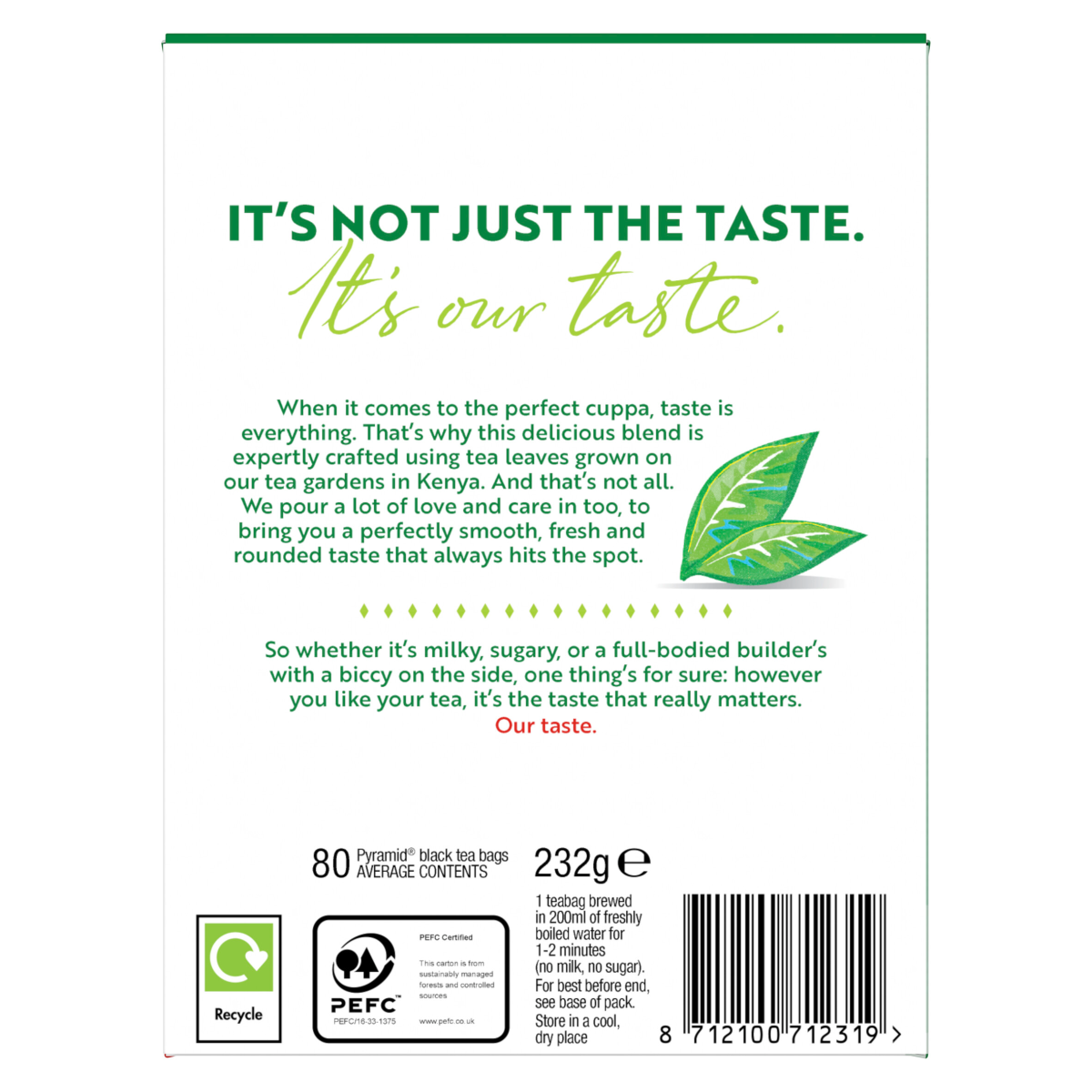 PG tips Original Pyramid Tea Bags 80