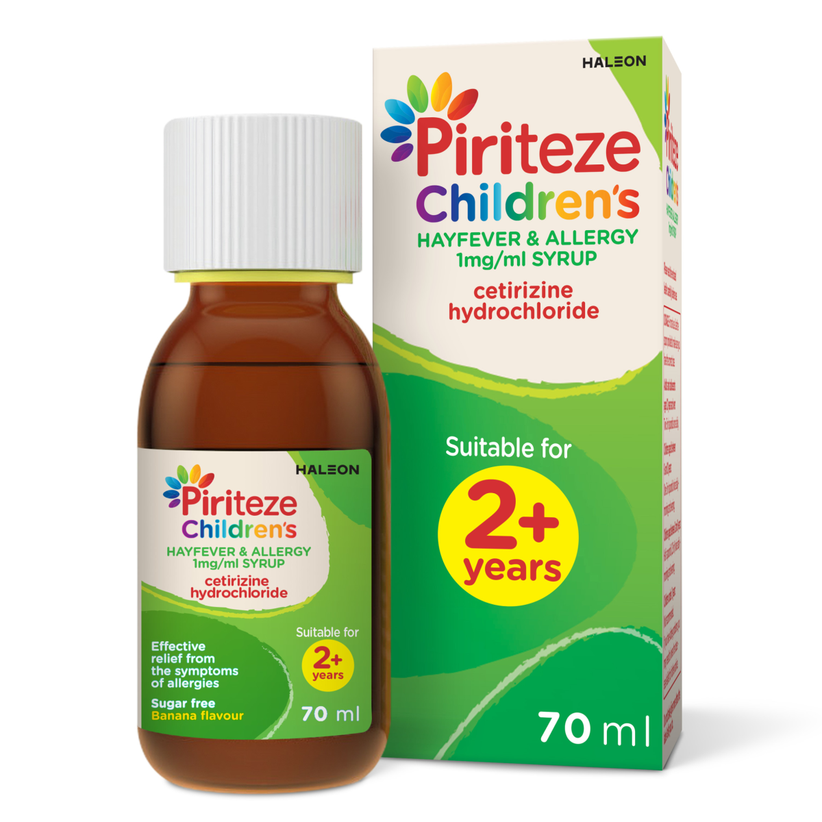Piriteze Children’s Hayfever & Allergy Syrup 2 years+, 70ml