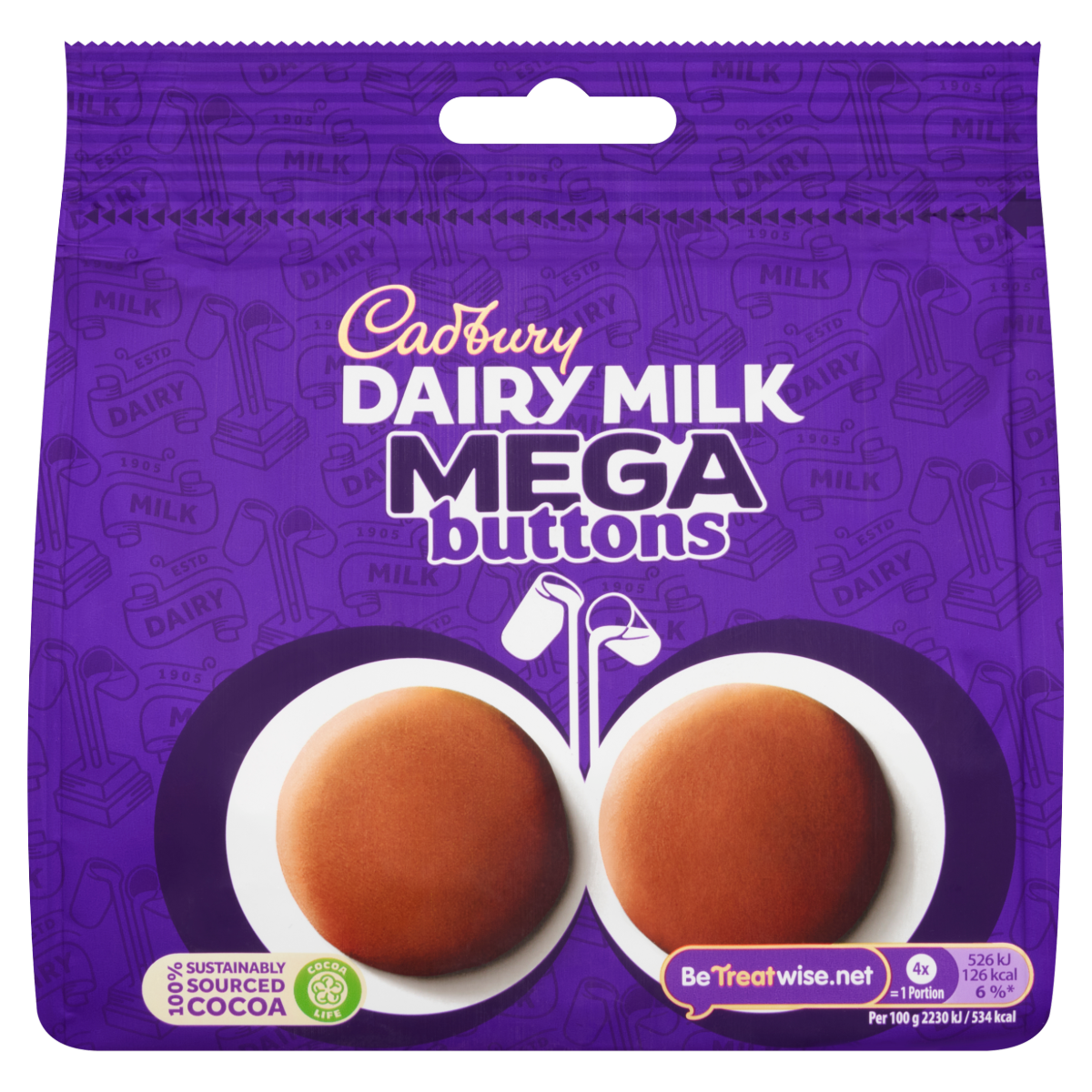 Cadbury Dairy Milk Buttons Chocolate 192g