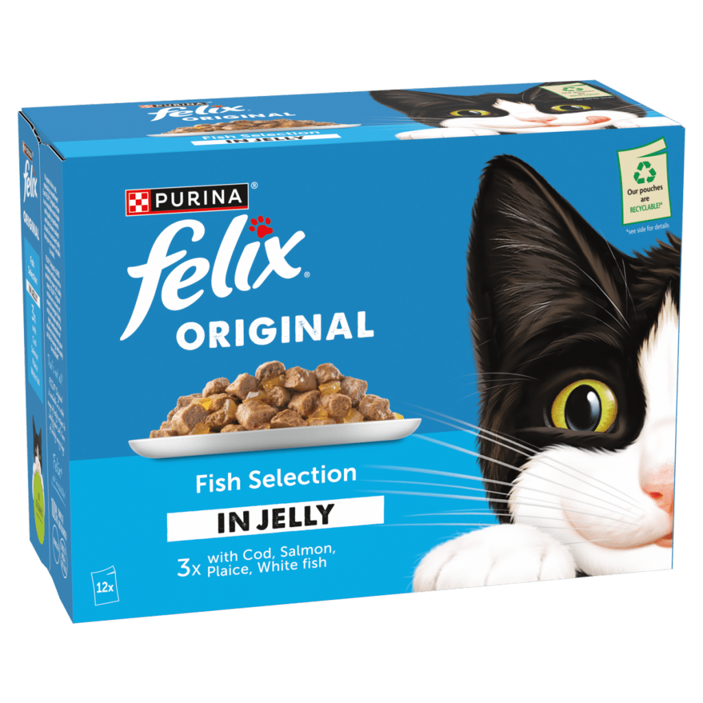 FELIX Original Fish Selection in Jelly Wet Cat Food 12x85g