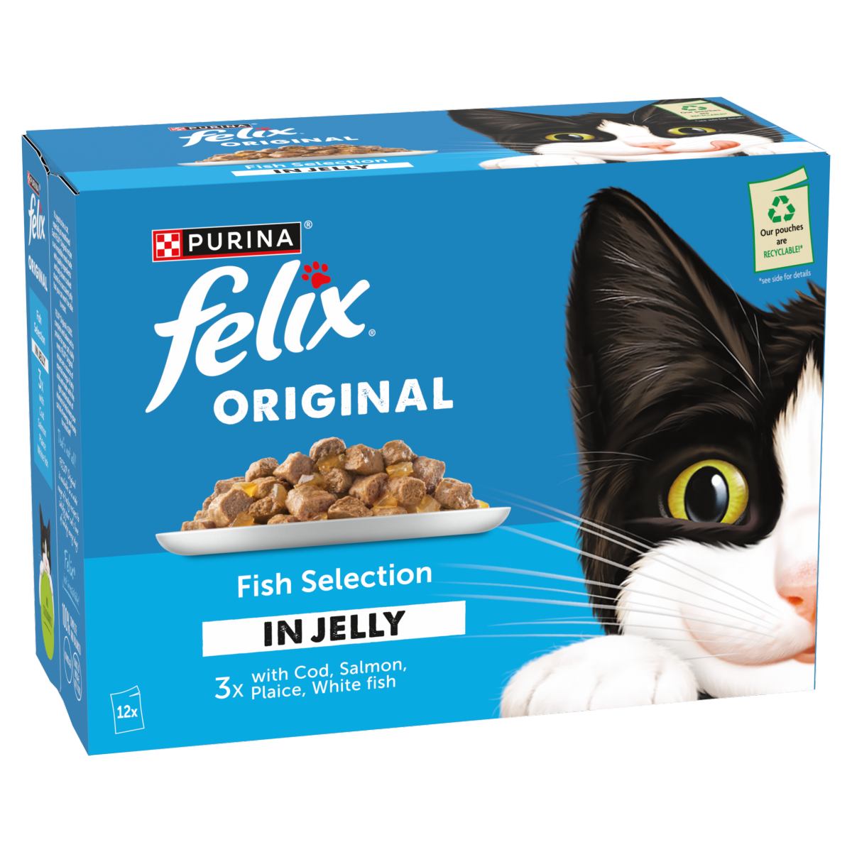 FELIX Original Fish Selection in Jelly Wet Cat Food 12x85g