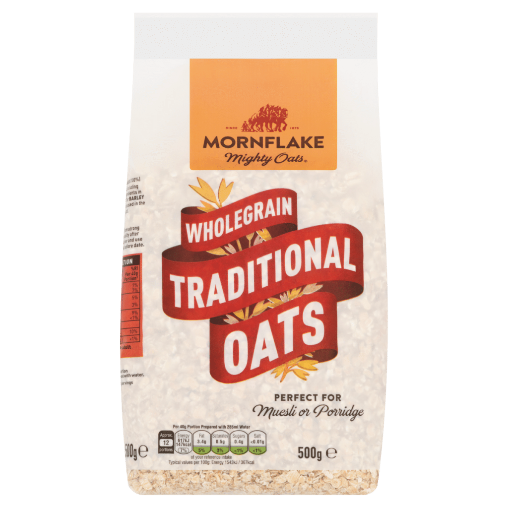 Mornflake Mighty Oats Wholegrain Traditional Oats 500g