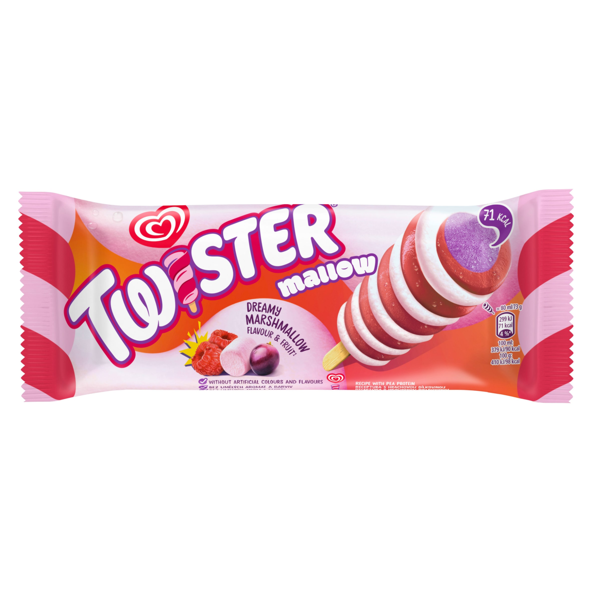 Heartbrand Twister Mallow Ice Lolly 80ml