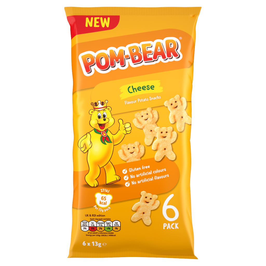 Pom-Bear Cheese Flavour Potato Snacks 6 x 13g