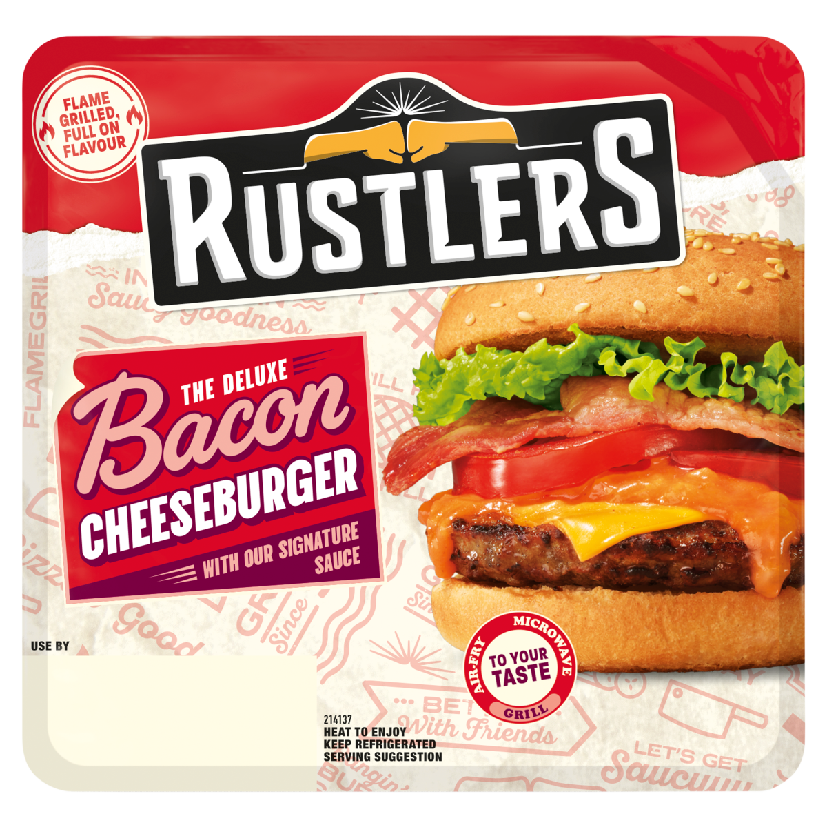 Rustlers The Deluxe Bacon Cheeseburger 191g