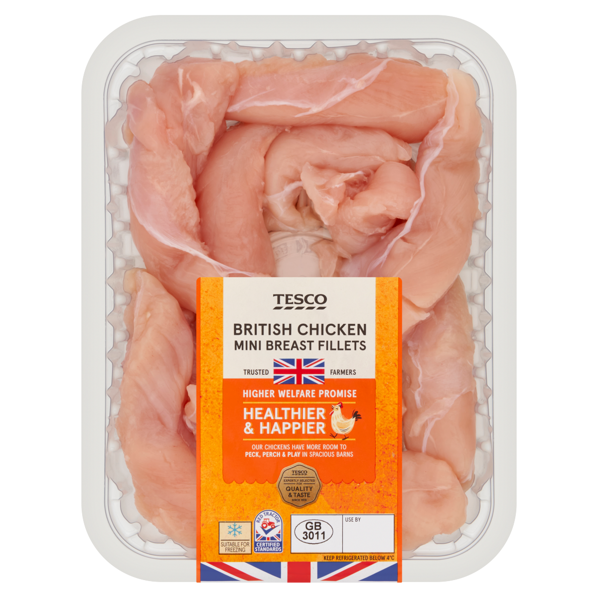 Tesco British Chicken Mini Breast Fillets 400g