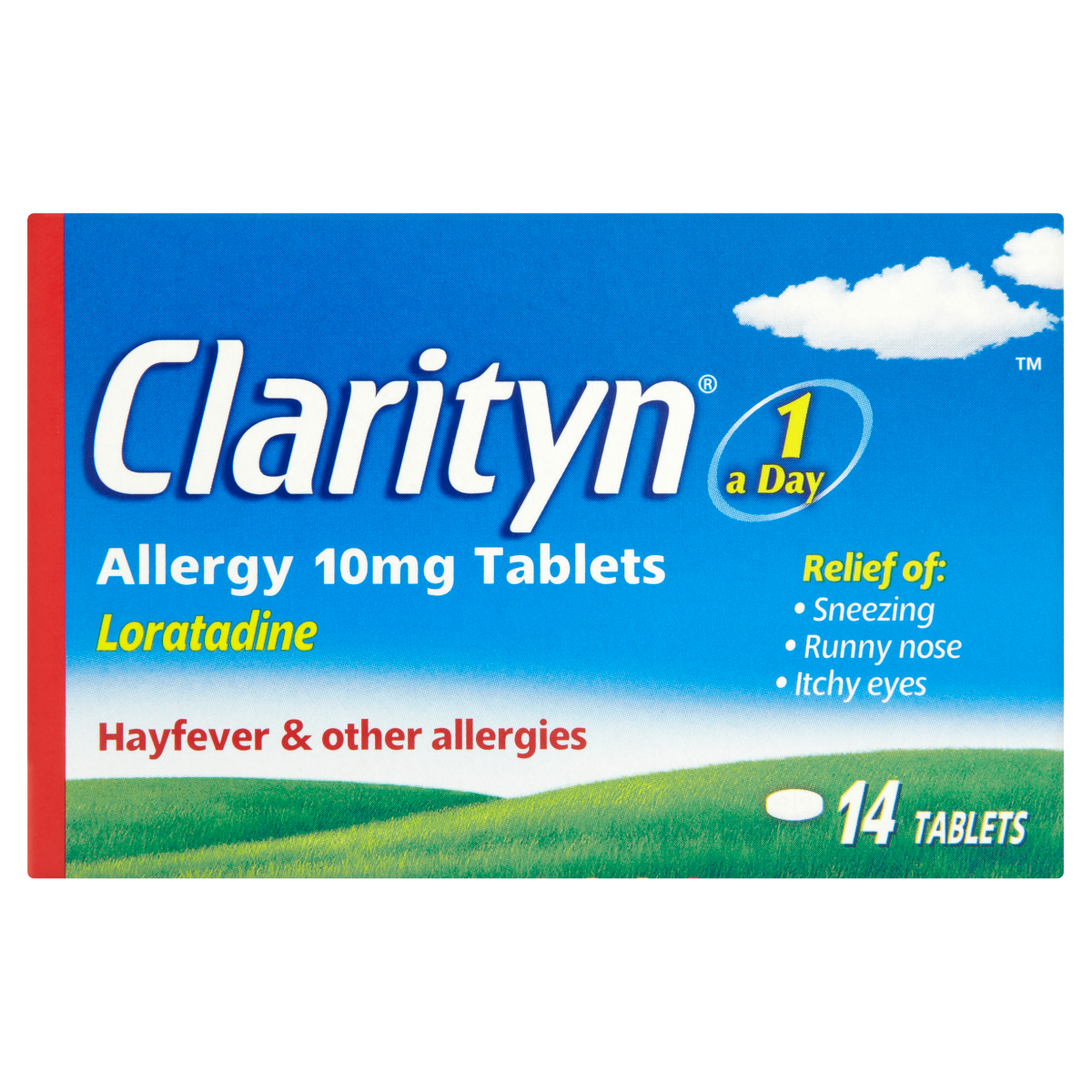Clarityn Allergy Tablets 10mg Loratadine for Allergy and Hayfever Relief – 14 Tablets