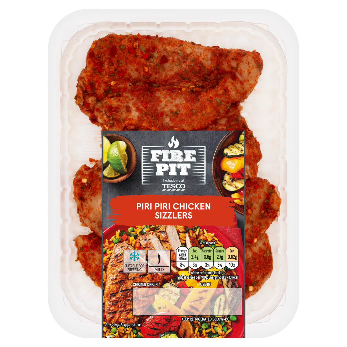 Tesco Fire Pit Piri Piri Chicken Sizzlers 300g