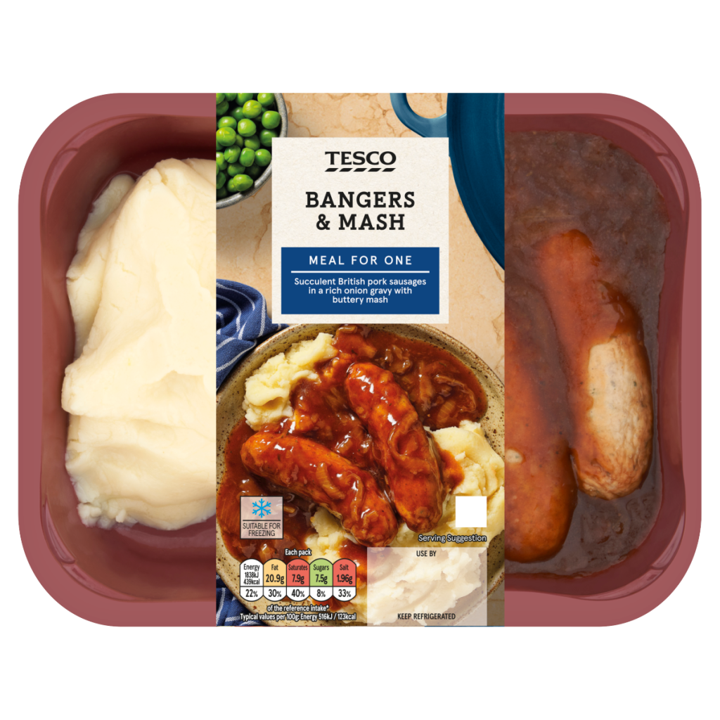Tesco Bangers & Mash 400g