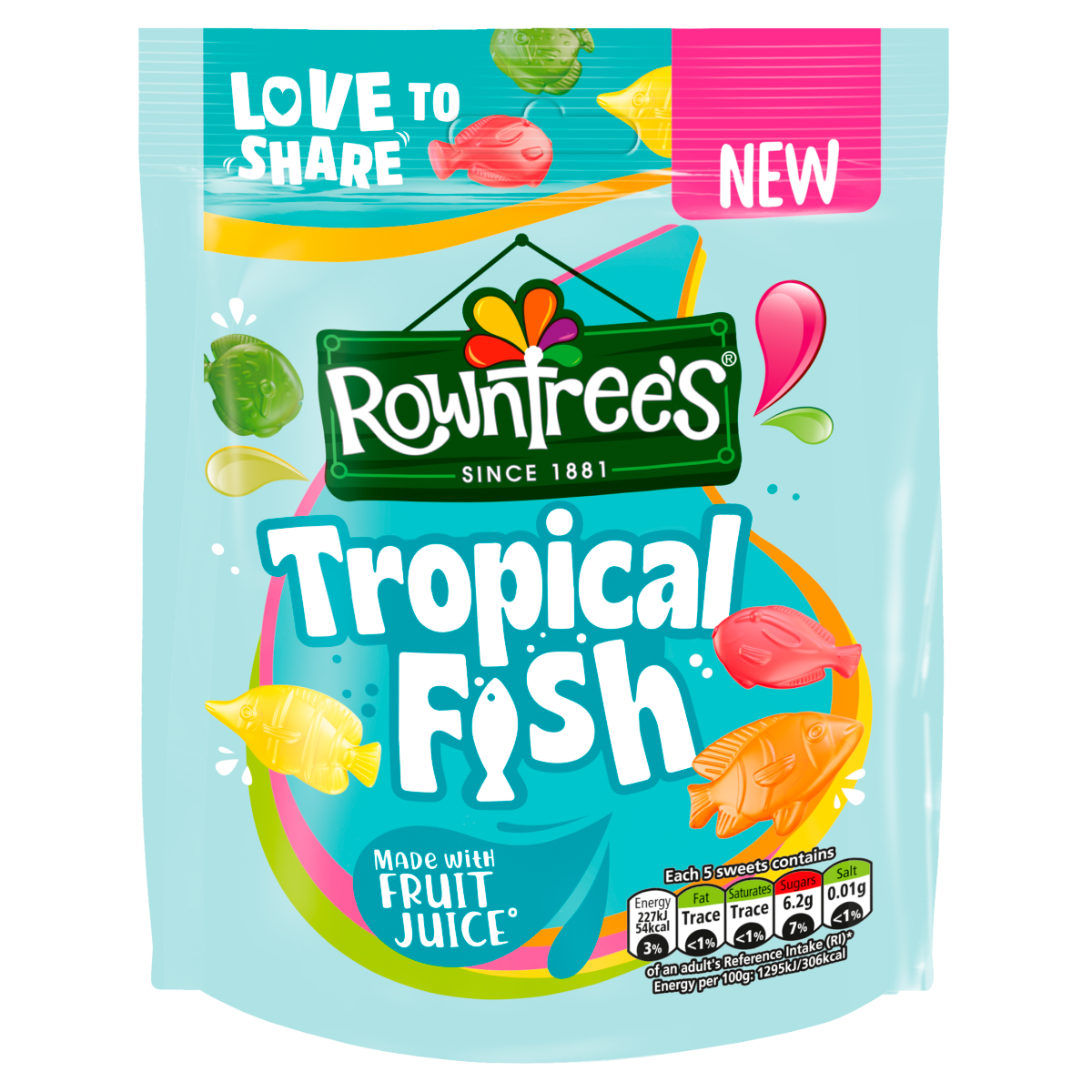 Rowntree’s Tropical Fish 115g
