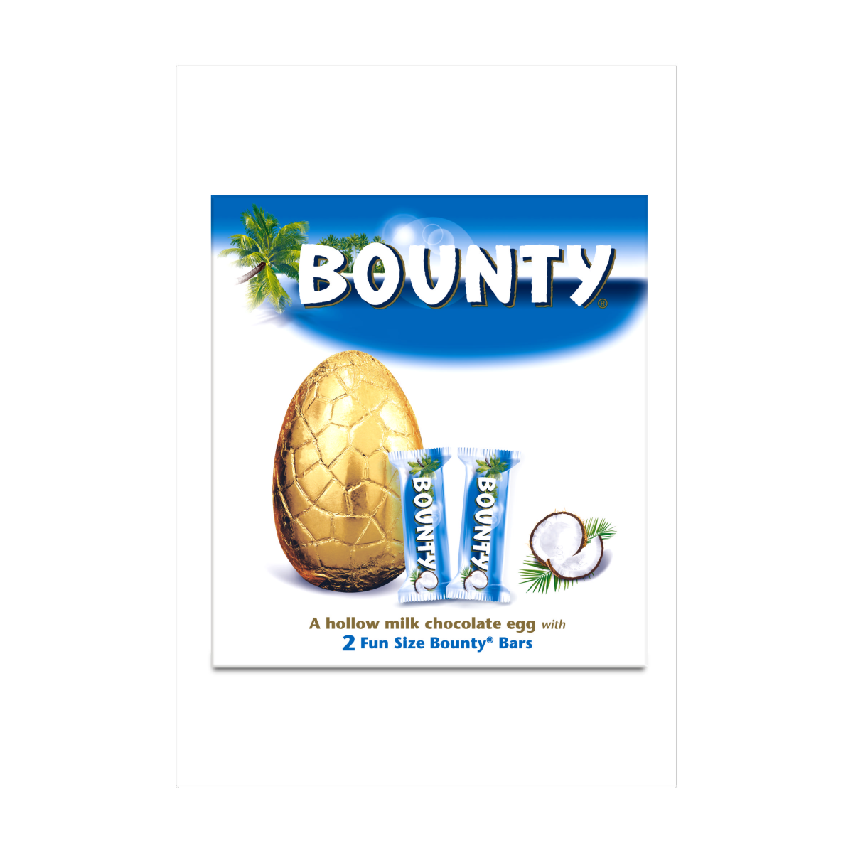 Bounty Coconut Milk Chocolate Easter Egg with 2 Fun Size Bars 207g