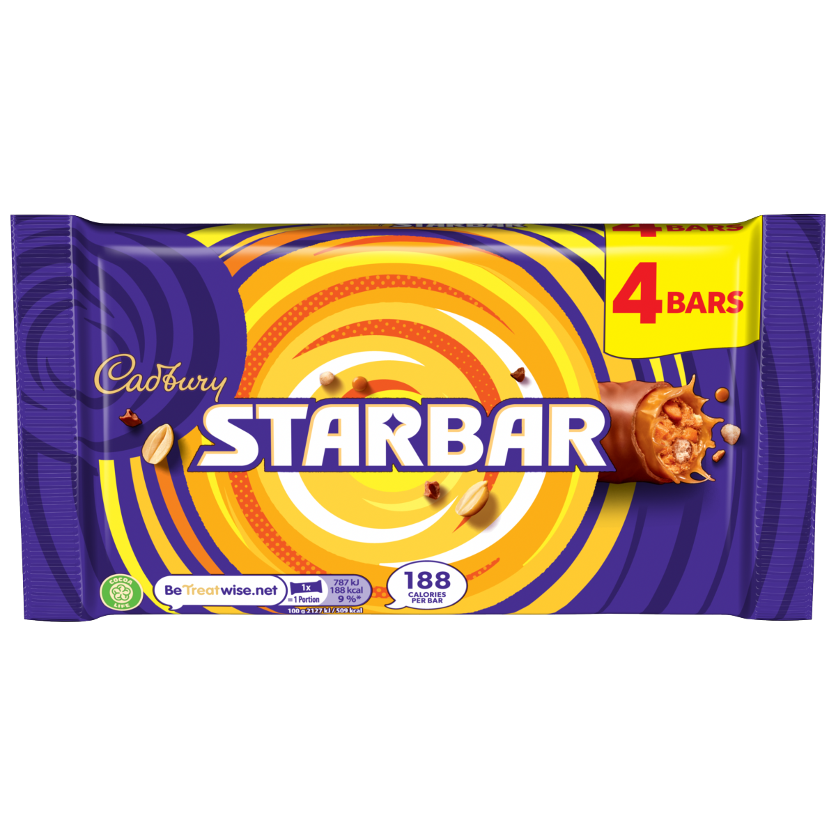 Cadbury Starbar Chocolate 4 Pack Multipack 148g (4 x 37g)