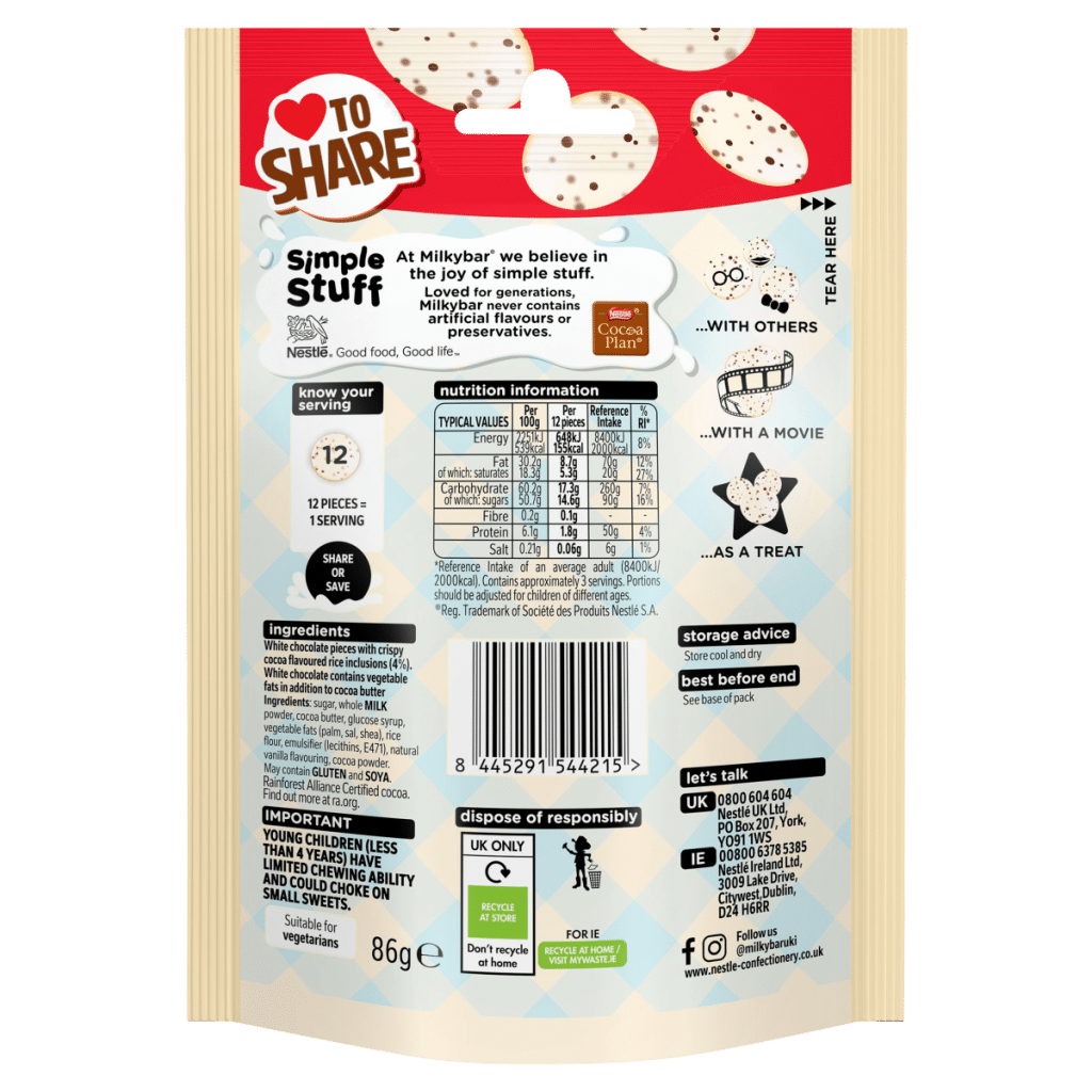 Milkybar Crispy Cookie 86g