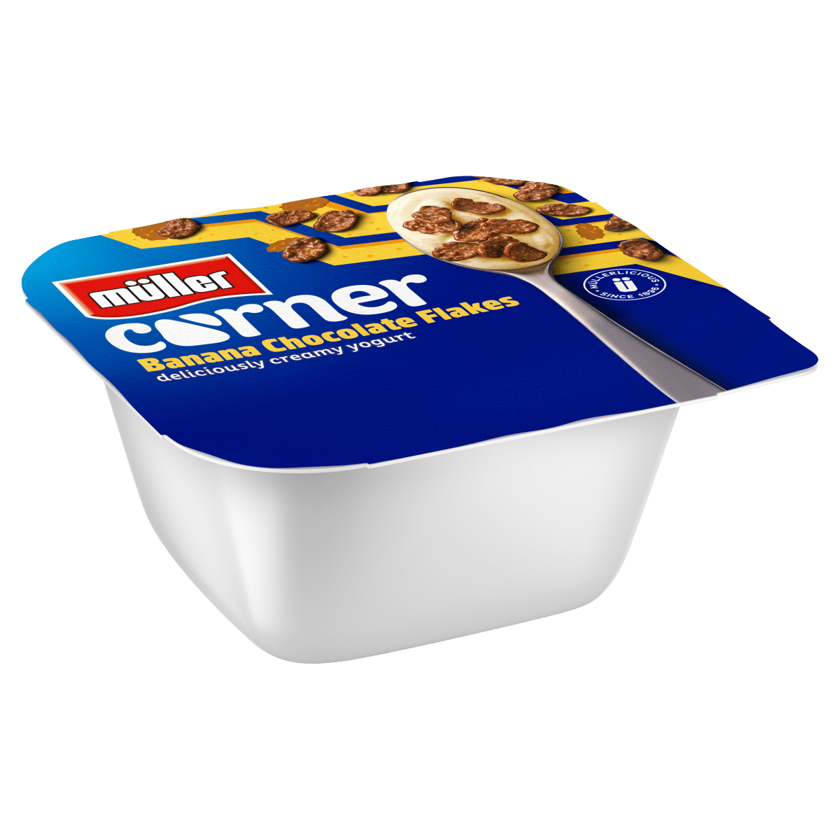 Müller Corner Banana Chocolate Flakes 124g