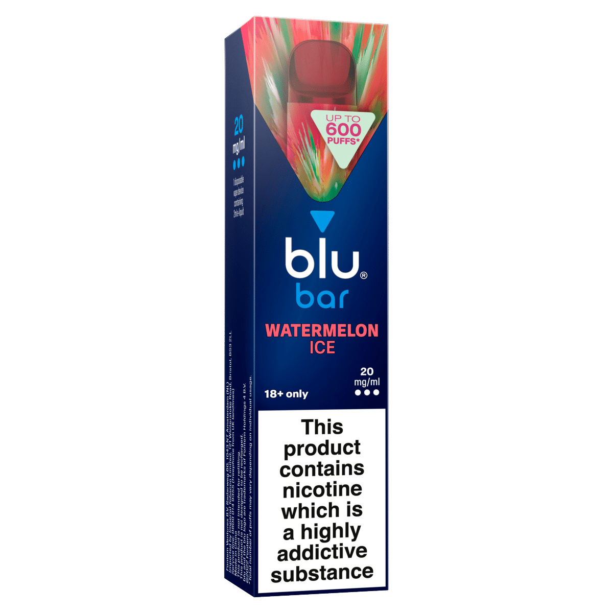 blu bar Watermelon Ice Disposable Vape 20mg/ml