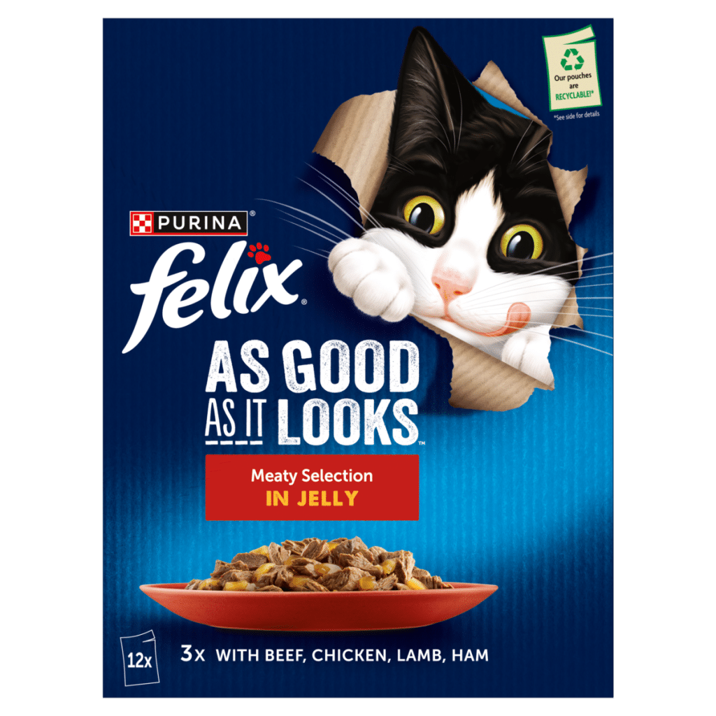 FELIX As Good As it Looks Meaty Selection in Jelly Wet Cat Food 12x85g