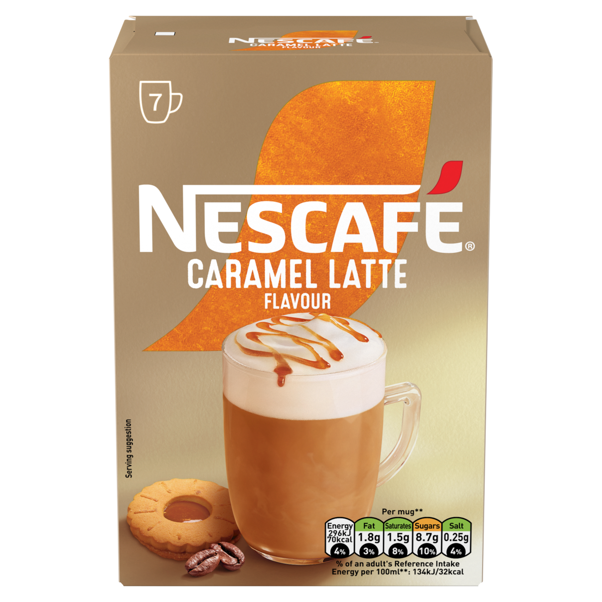 Nescafé Caramel Latte Flavour 7 x 17g (119g)