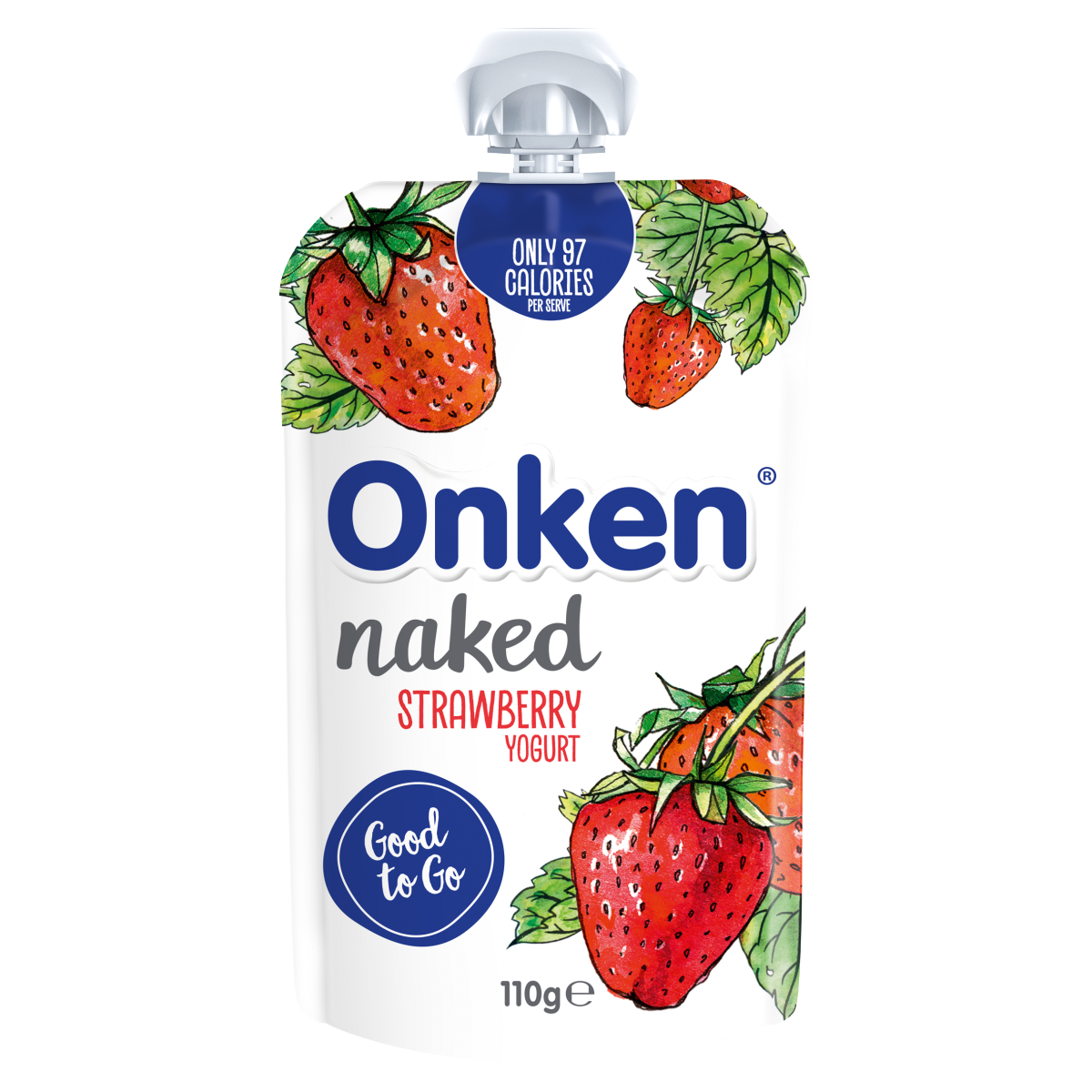 Onken Naked Strawberry Yogurt Pouch 110g