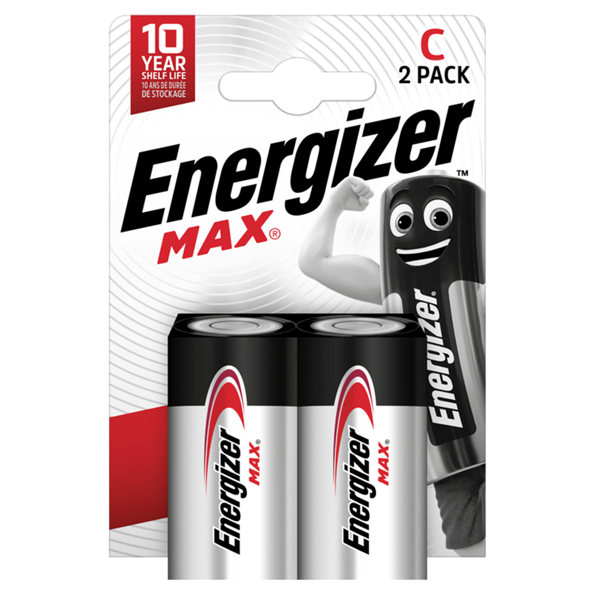 Energizer Max C Batteries Alkaline 2 Pack