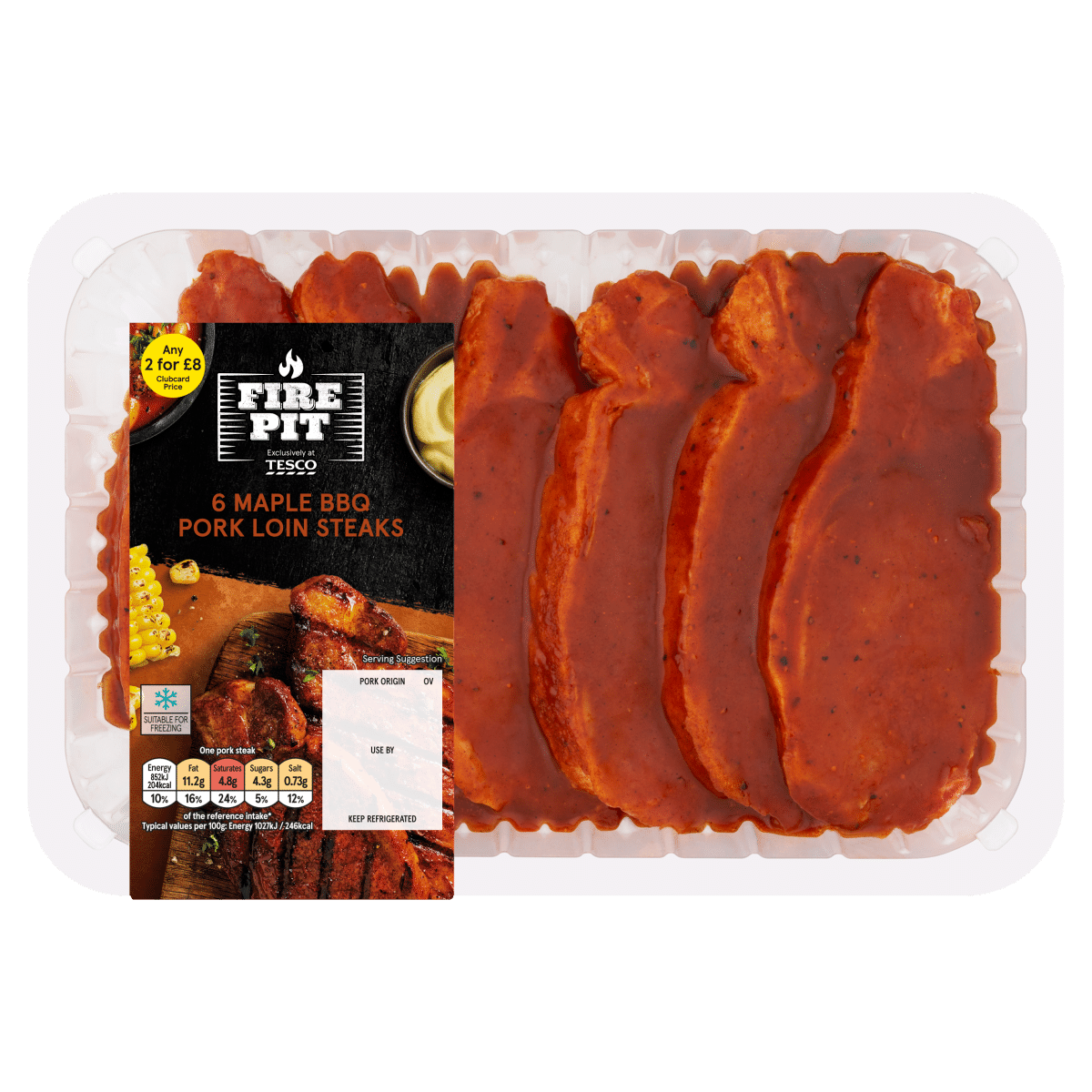 Tesco British Pork Lion Steaks 250g - One Stop