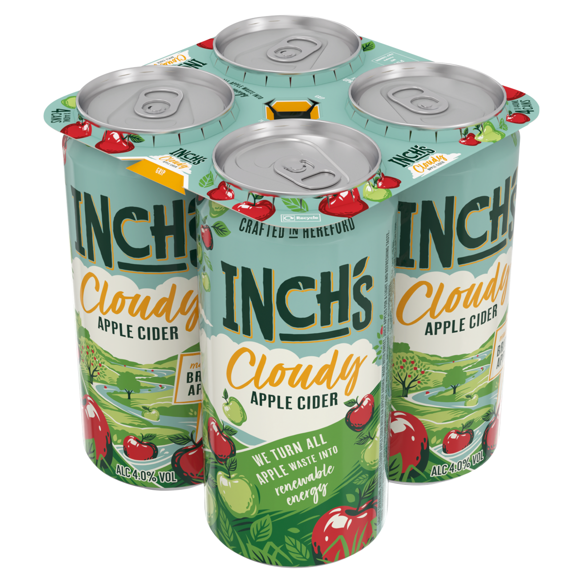 Inch’s Cloudy Apple Cider Cans 4 x 440ml