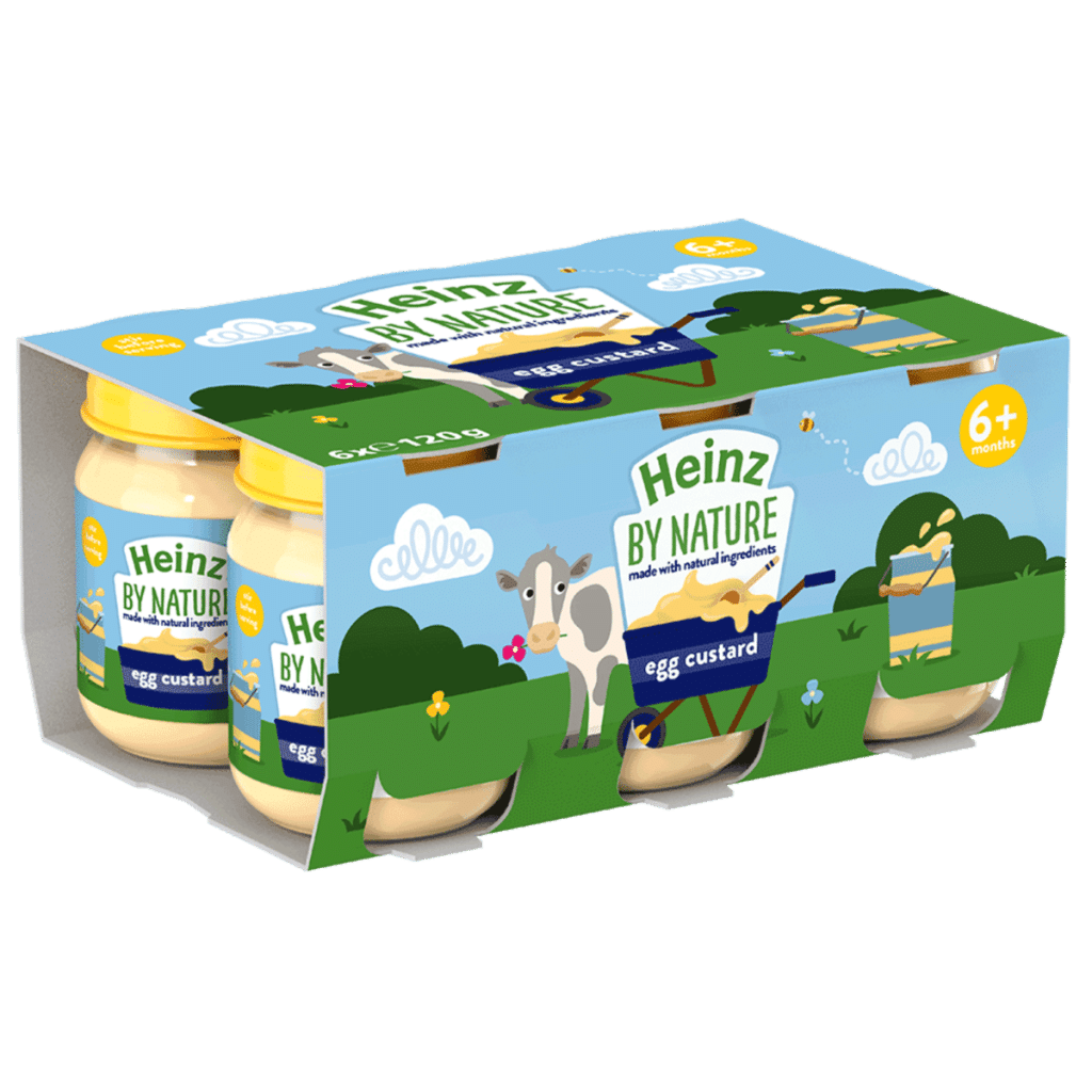 Heinz Egg Custard Baby Food Jar 6+ Months 120g