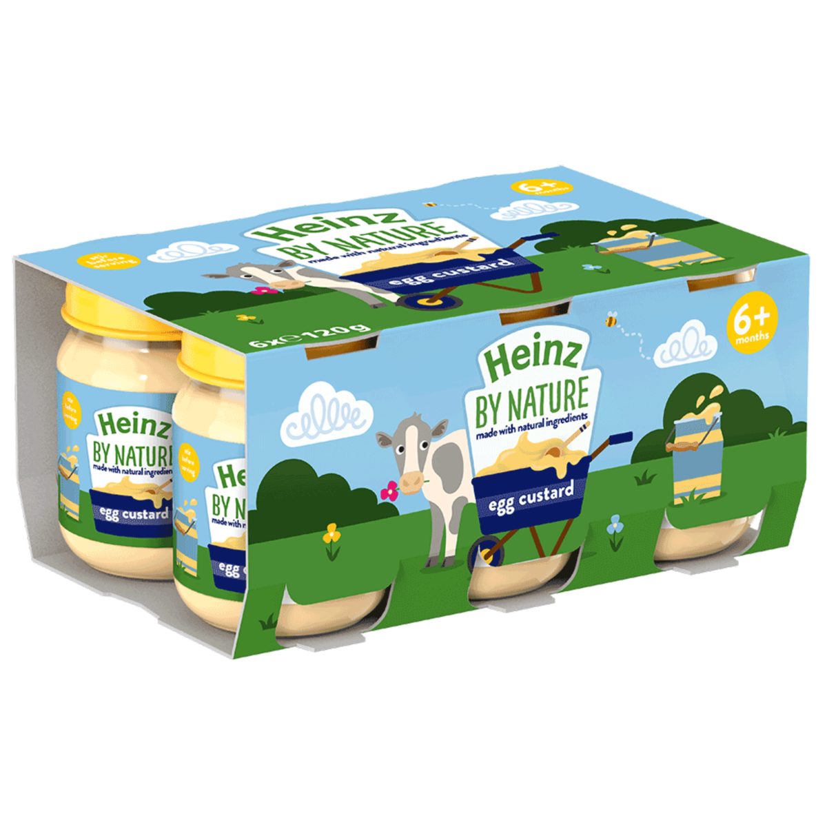 Heinz Egg Custard Baby Food Jar 6+ Months 120g