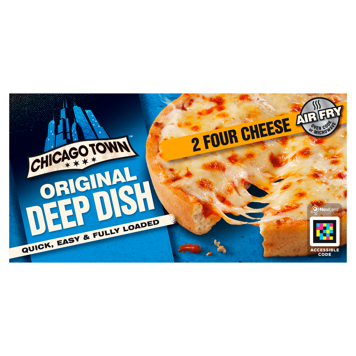 Chicago Town Original Deep Dish Four Cheese Pizza 2 x 148g (296g)
