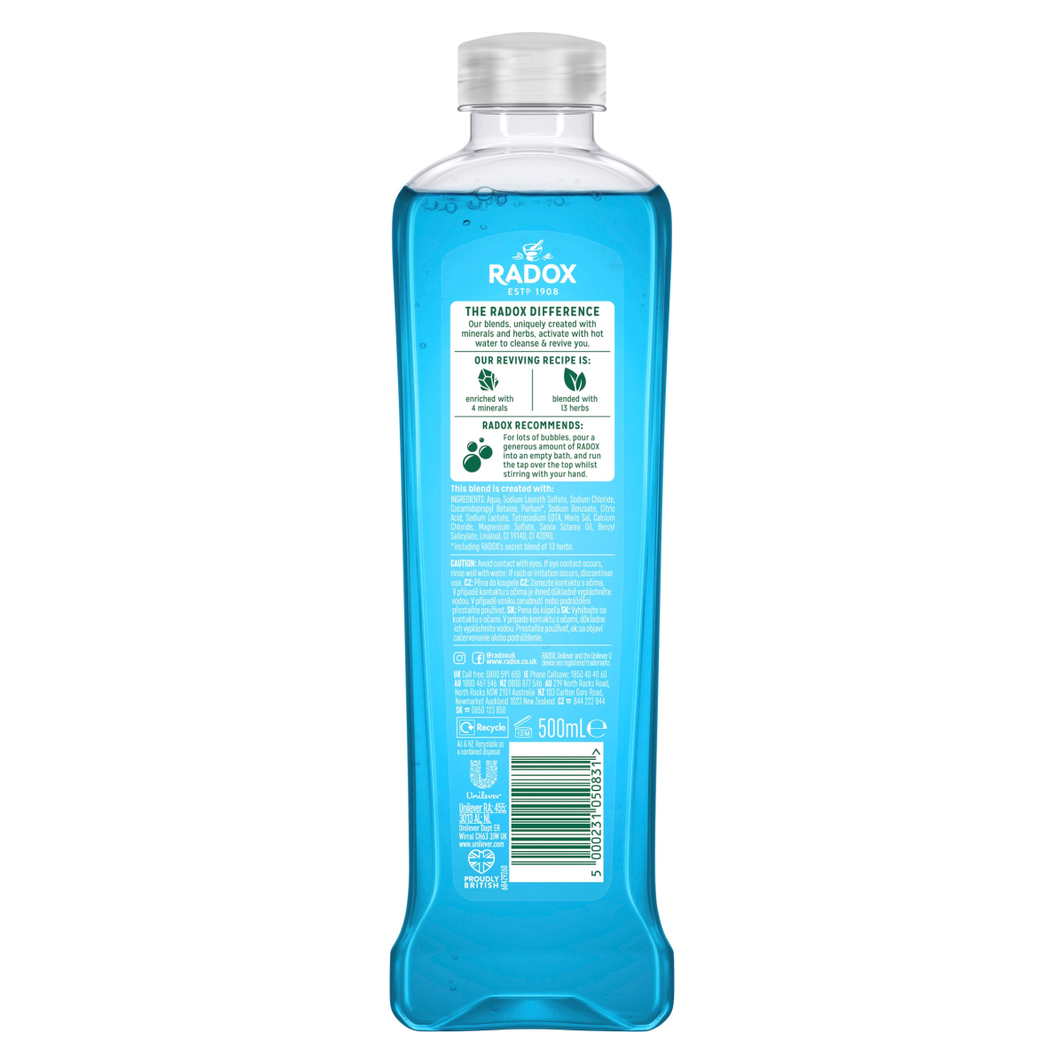 Radox Mineral Therapy Bath Soak Muscle Soak 500 ml