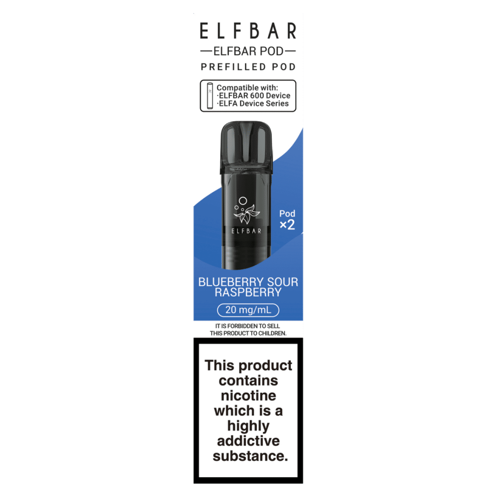 Elfbar Blueberry Sour Raspberry Prefilled Pod 20mg/ml