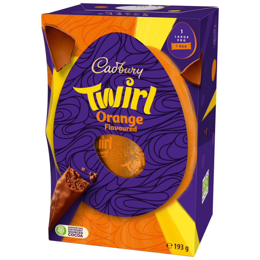Cadbury Twirl Orange Large Chocolate Easter Egg 193 g
