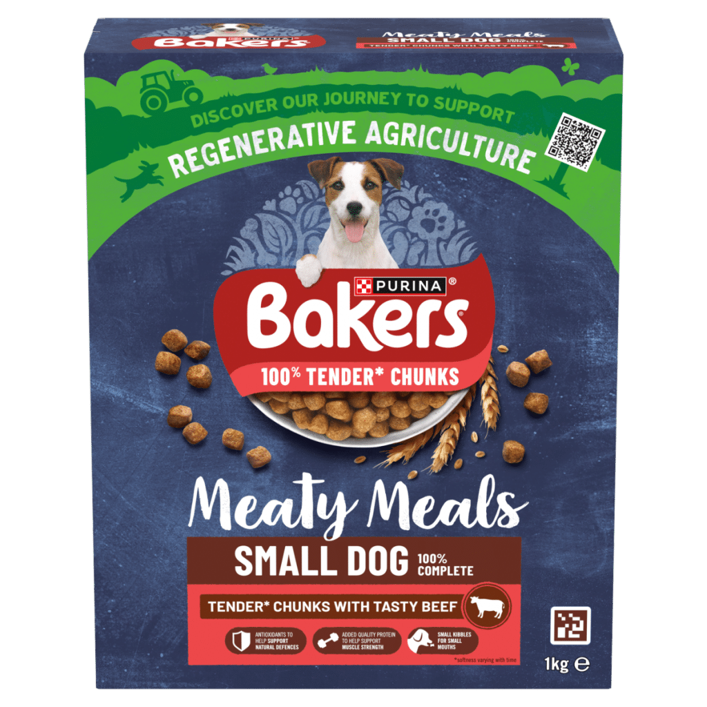 BAKERS Meaty Meals Small Dog Beef Dry Dog Food 1kg