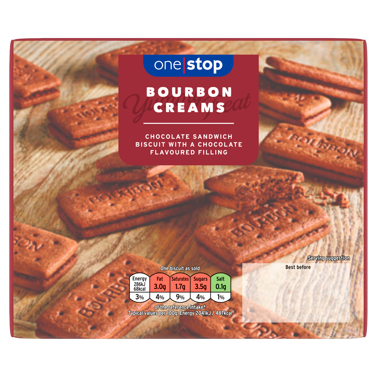 One Stop Bourbon Creams 296g