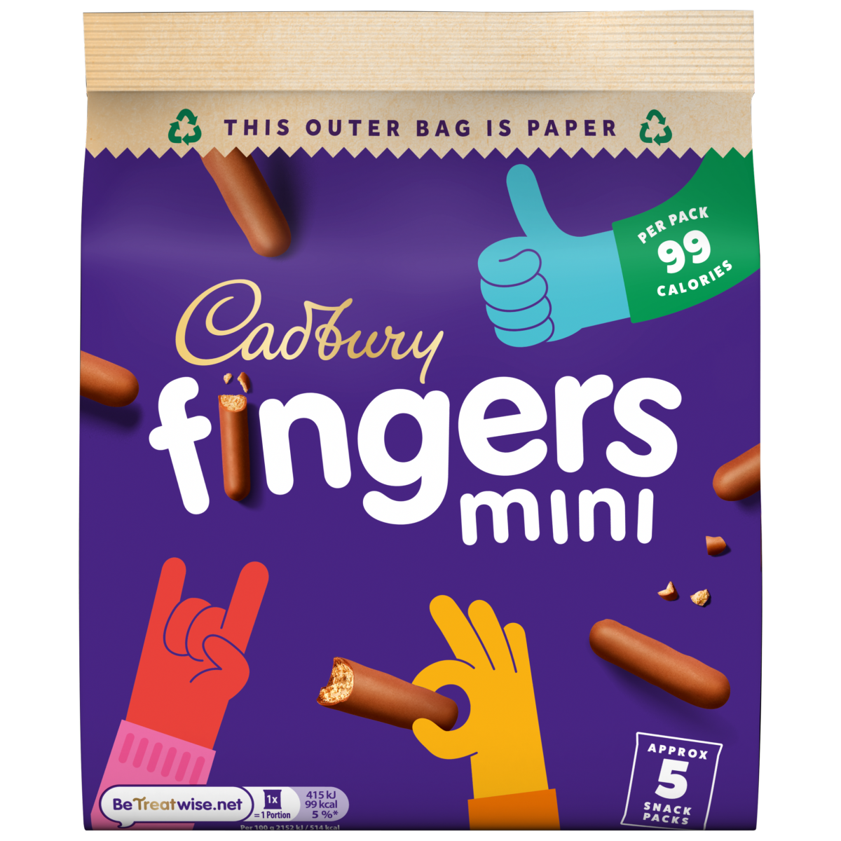 Cadbury Fingers Biscuits 96.5g