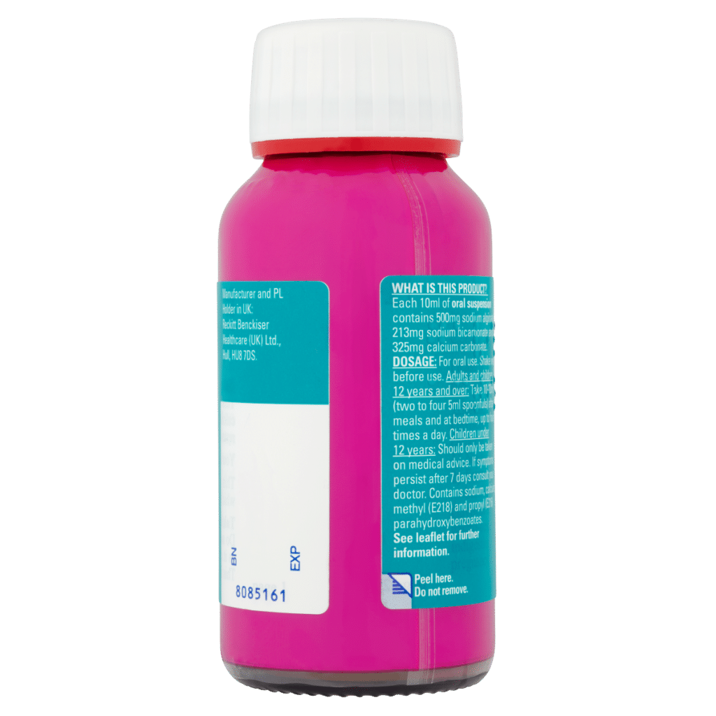 Gaviscon Double Action Heartburn & Indigestion Liquid Mint Flavour 150ml