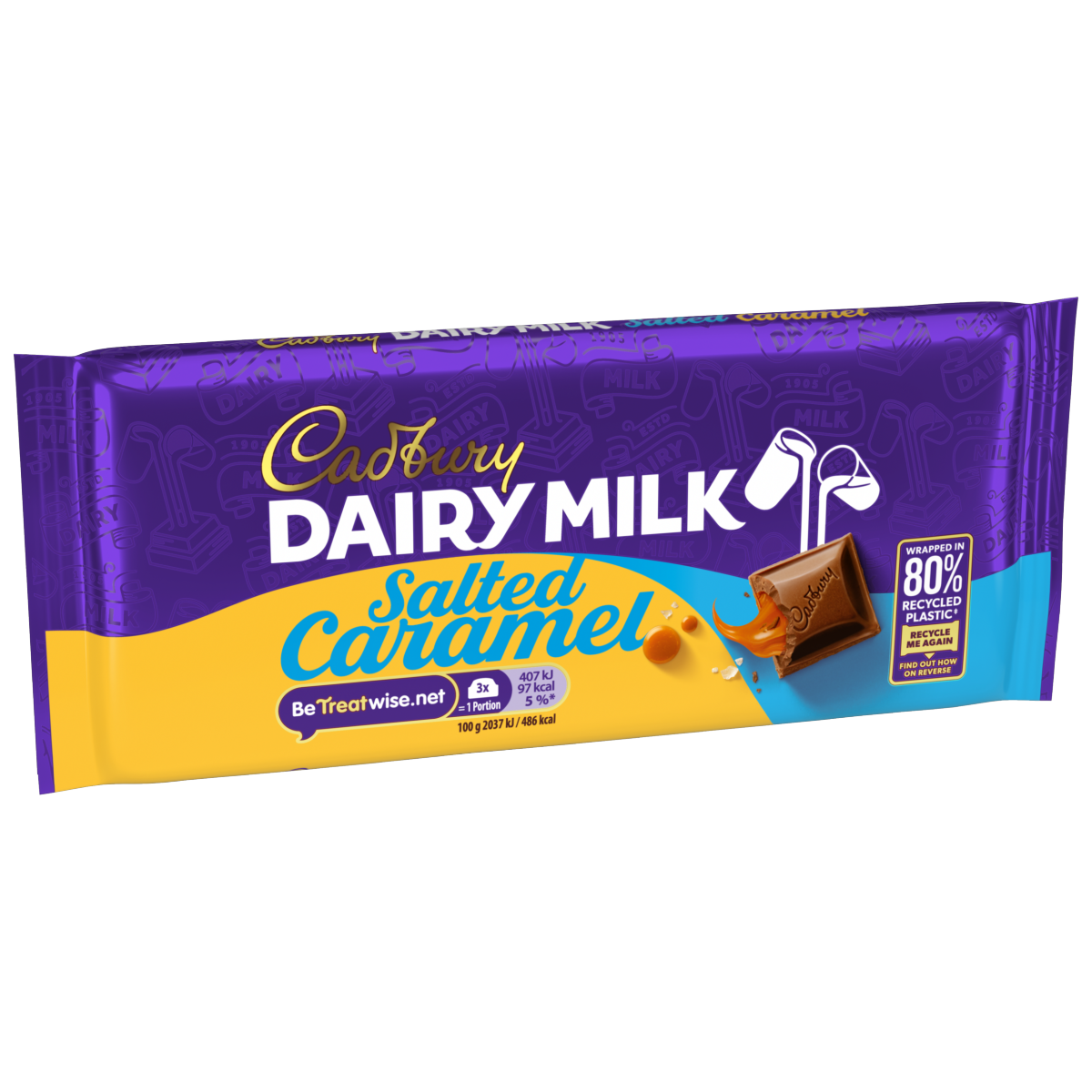 Cadbury Dairy Milk Salted Caramel Chocolate Bar 120g