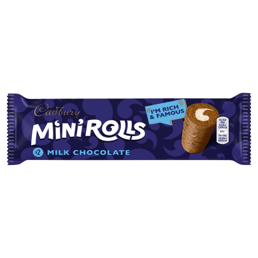 Cadbury 2 Milk Chocolate Mini Rolls