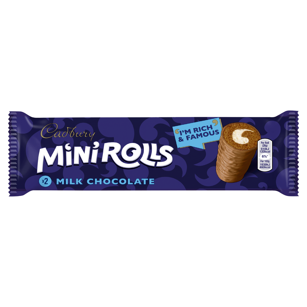 Cadbury 2 Milk Chocolate Mini Rolls
