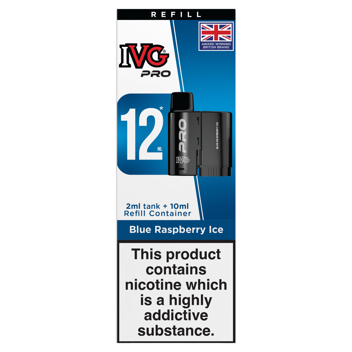 IVG Pro Refills Blue Raspberry Ice 12ml