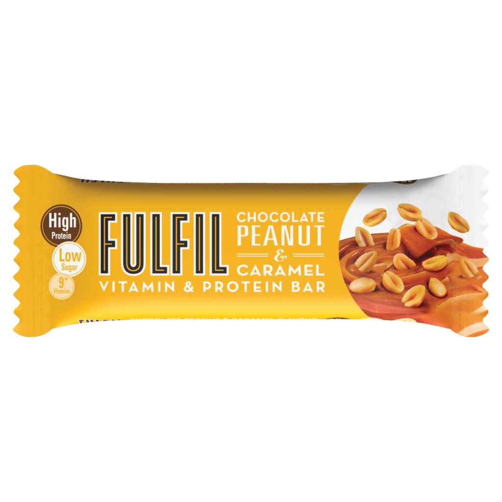 FULFIL Chocolate Peanut & Caramel Flavour Vitamin & Protein Bar 40g