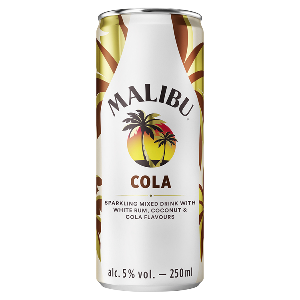 Malibu Cola Sparkling Pre-Mixed Drink 250ml