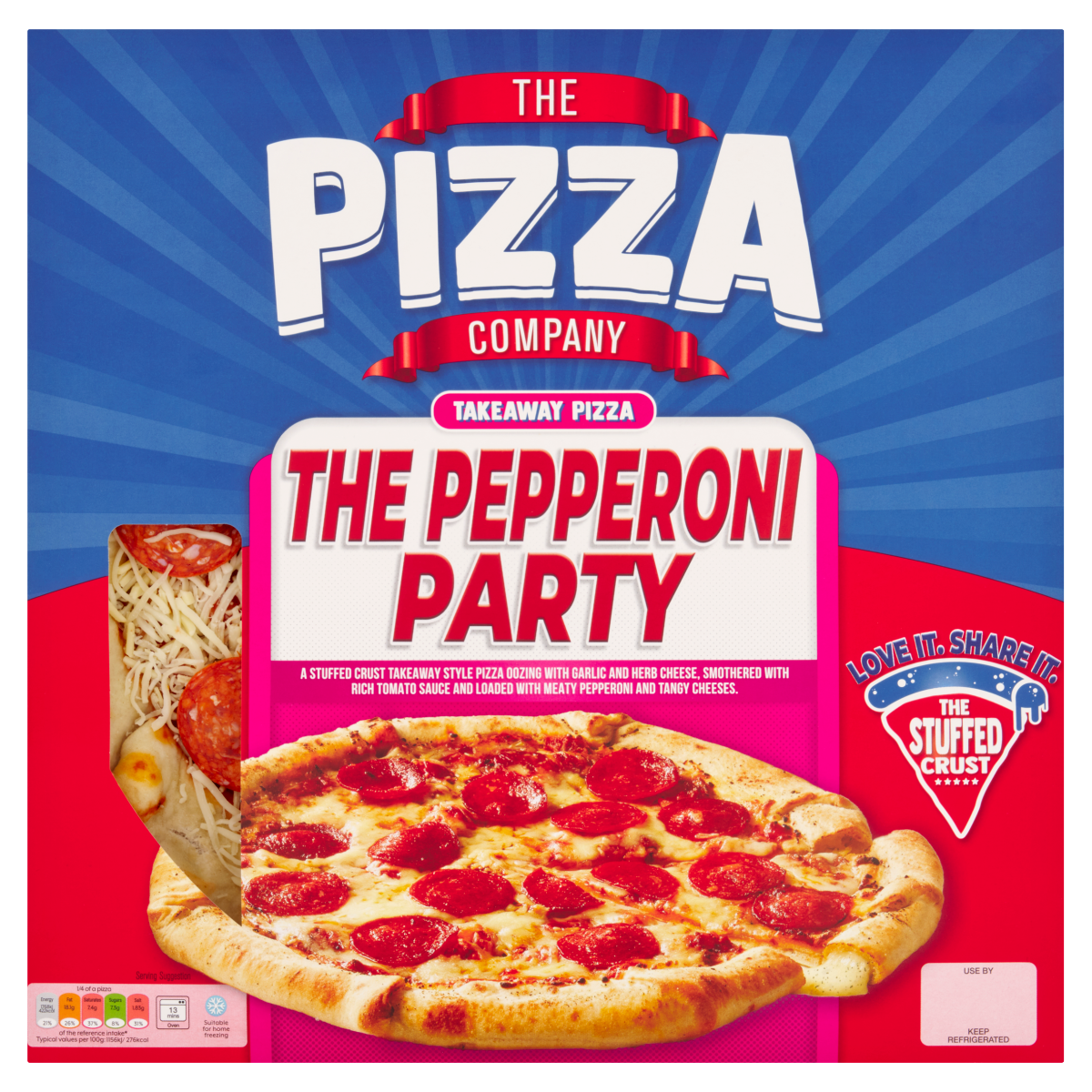 The Pizza Company The Pepperoni Party Takeaway Pizza 613g