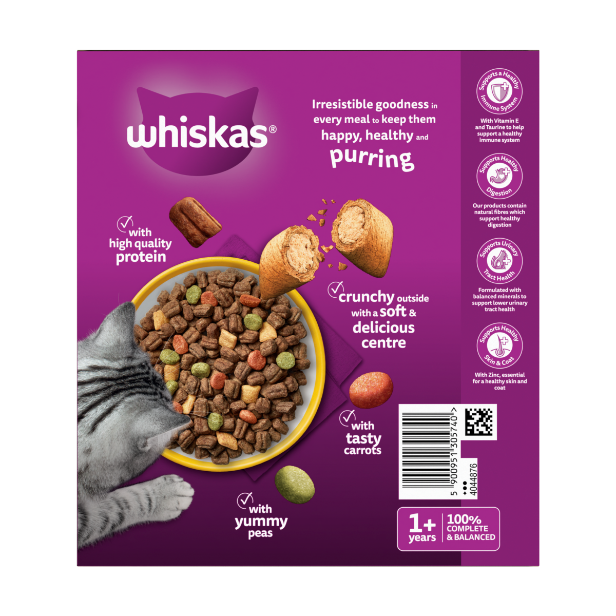 WHISKAS 1+ Dry CHICKEN Cat Food 800g