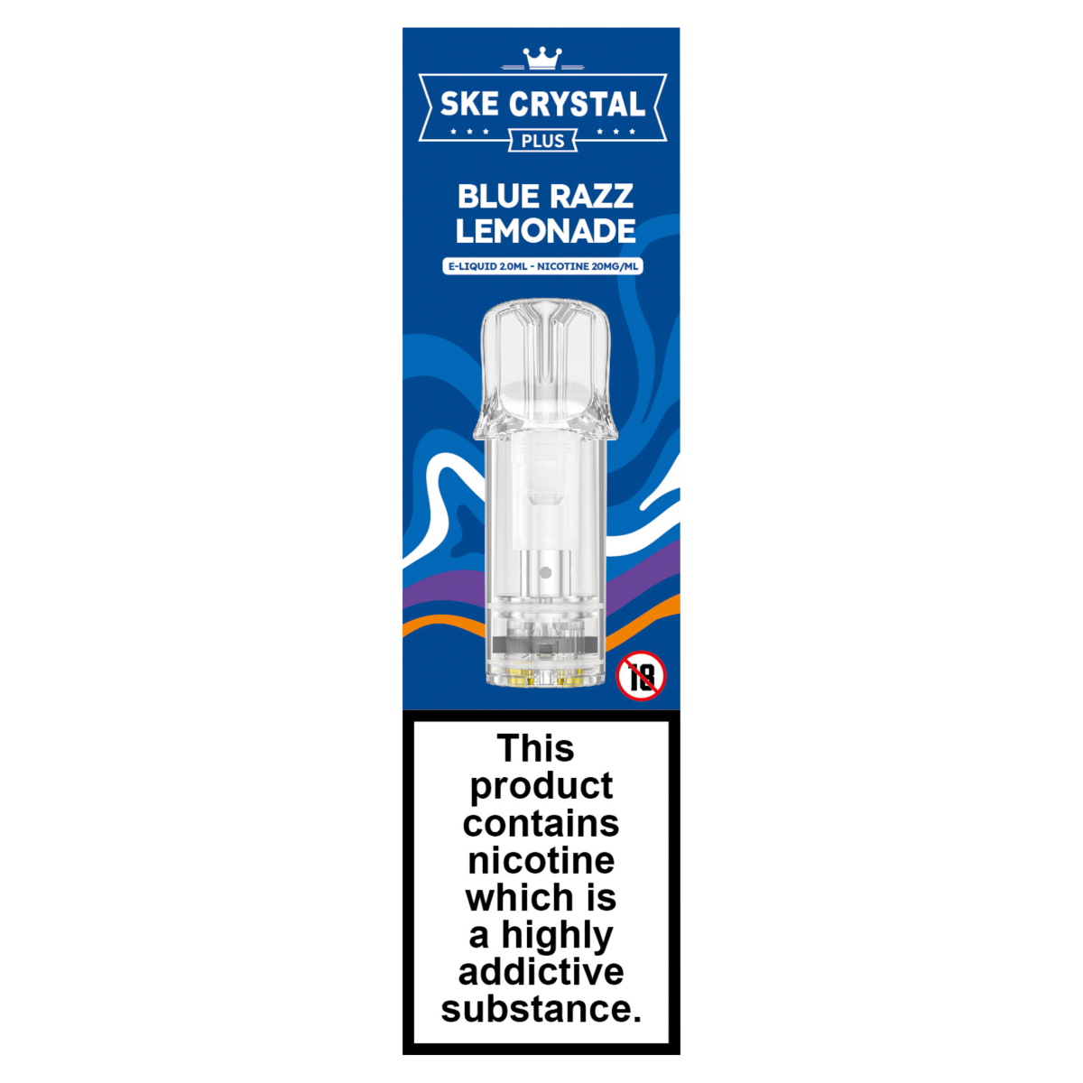 SKE Crystal Plus 2 Pod Blue Razz Lemonade 20mg/ml