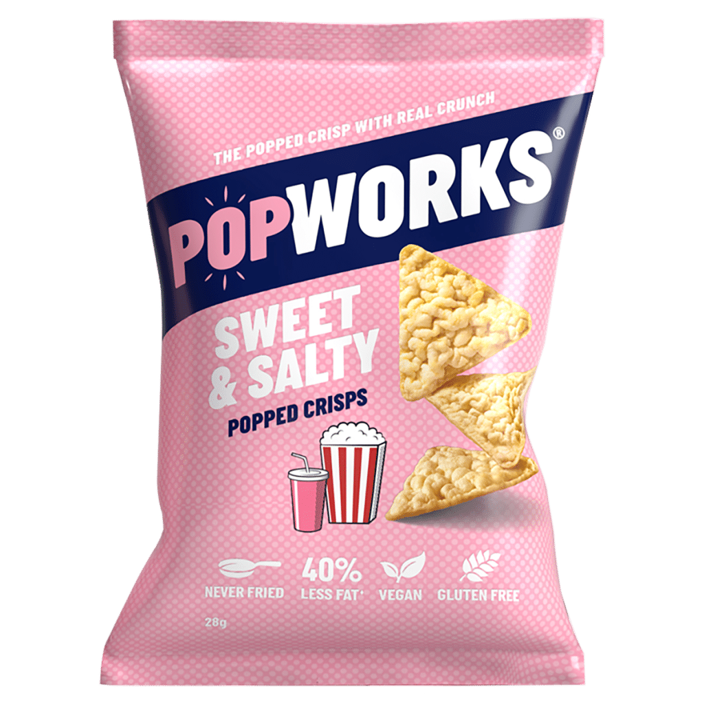 Popworks Sweet & Salty Grab Bag Popped Crisps 28g