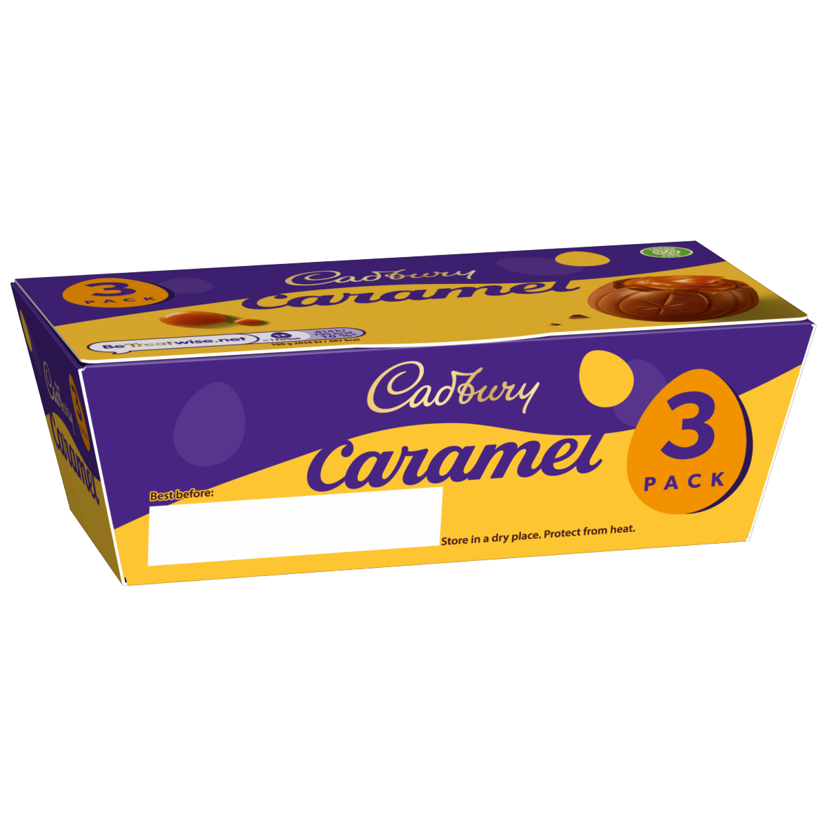 Cadbury Caramel Eggs 3 Pack Multipack 120g (3 x 40g)